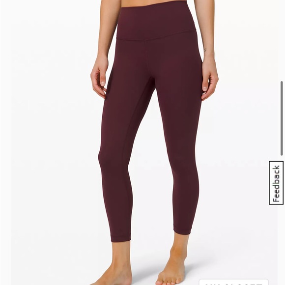 lululemon athletica Pants - NWOT Lululemon Burgundy Crops